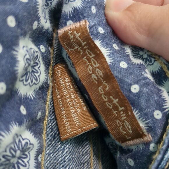 Paige Hidden Hills Mid Rise Boot Cut Jeans Size 26 EUC - Picture 4 of 5